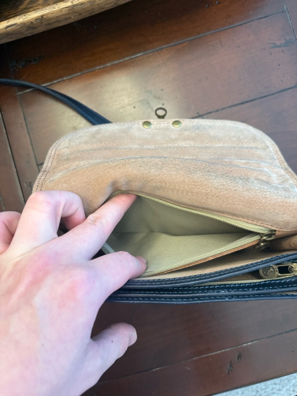 Vera Pelle genuine leather crossbody made in Italy - Picture 10 of 16